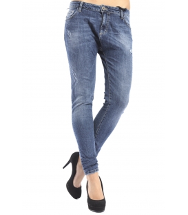 MARYLEY jeans boyfriend baggy with zip DENIM Art. B584/RFB