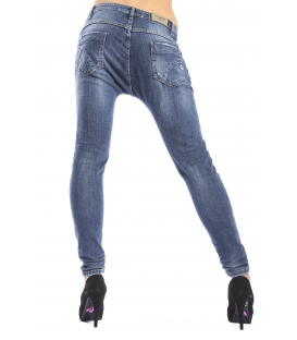 MARYLEY jeans boyfriend baggy with zip DENIM Art. B584/RFB