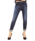MARYLEY jeans boyfriend baggy with zip DARK DENIM Art. B607/G1V