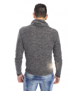 DIKTAT Sweater with neck detail FANTASY GREY Art. D77035