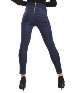 DENNY ROSE Jeans vita alta con zip DENIM 52DR21022