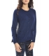 DENNY ROSE Sweater with buttons and lace BLUE 52DR51015