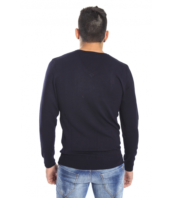 DIKTAT Sweater with v-neck BLUE Art. D77080