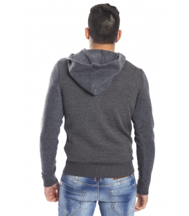 DIKTAT Sweater with hood GREY Art. D77030