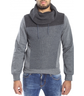 DIKTAT Sweatshirt with wool and pile inside GREY Art. D77221