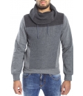 DIKTAT Sweatshirt with wool and pile inside GREY Art. D77221 Made in Italy