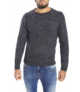 DIKTAT Sweater with pocket FANTASY BLACK Art. D77061 Made in Italy