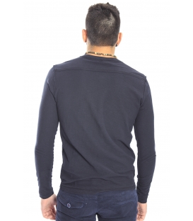 Gaudi Jeans - Maglia girocollo con bottoni BLACK 52bu67185