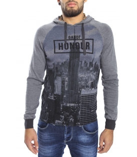 Gaudi Jeans - Sweatshirt with hood and print GREY 52bu56048