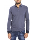 Gaudi Jeans - Camicia /Polo con bottoni FANTASY BLUE 52bu67194