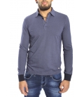 Gaudi Jeans - Camicia /Polo con bottoni FANTASY BLUE 52bu67194