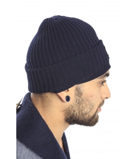 Antony Morato Hat with logo in cotton BLUE MMHA00103