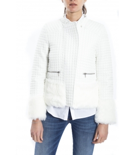 ALMAGORES Quilted short down jacket WHITE Art. 541AL30305