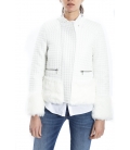 ALMAGORES Quilted short down jacket WHITE Art. 541AL30305