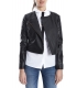 ALMAGORES Biker jacket Short faux-leather BLACK Art. 541AL30330