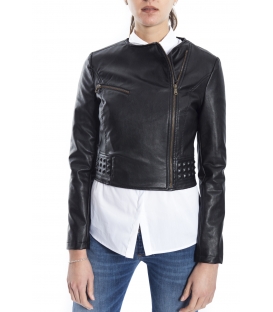 ALMAGORES Giacca biker ecopelle NERO Art. 541AL30330