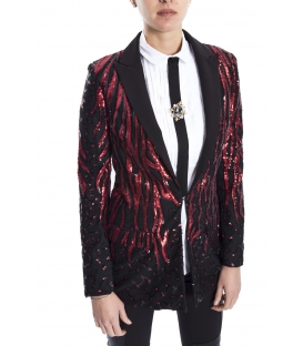 ALMAGORES Giacca blazer con paillettes NERO Art. 541AL30314