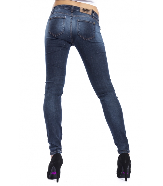 ALMAGORES Skinny dark jeans with rips DENIM Art. 541AL26204