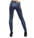 ALMAGORES Skinny dark jeans with rips DENIM Art. 541AL26204