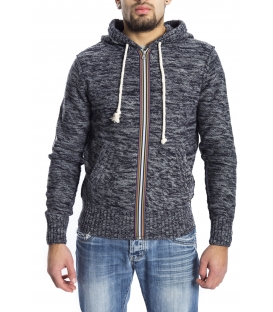 GRAFFIO Maglione con zip e cappuccio GRIGIO Art. WGU133