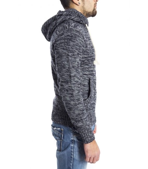 GRAFFIO Sweater with zip and hood GREY Art. WGU133