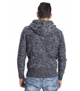 GRAFFIO Maglione con zip e cappuccio GRIGIO Art. WGU133