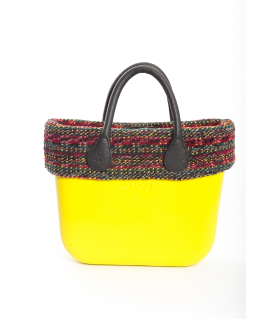 Fullspot O'Bag Mini borsa completa Lime con bordo lana