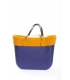 Fullspot O'Bag Standard borsa completa Blu iris con bordo in feltro Senape