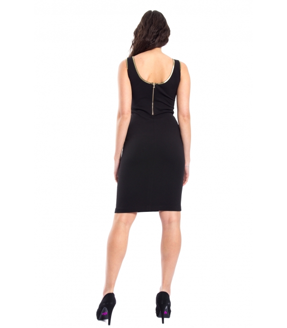 DENNY ROSE Dress with side detail BLACK 52DR12006 