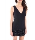 DENNY ROSE Dress with V-neck BLACK 52DR12021