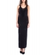 DENNY ROSE Long dress with stars BLACK 52DR52007