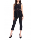 DENNY ROSE Jumpsuit with lace BLACK 52DR22003