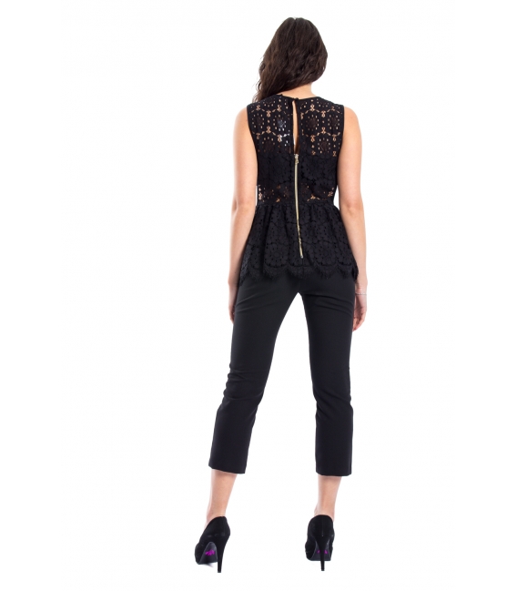 DENNY ROSE Jumpsuit with lace BLACK 52DR22003