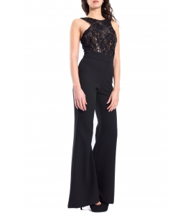 DENNY ROSE Tuta con busto in pizzo NERO 52DR22002