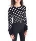 DENNY ROSE Cardigan with pois BLACK/WHITE 52DR52004