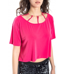 DENNY ROSE T-shirt maniche corte FUXIA 52DR62000