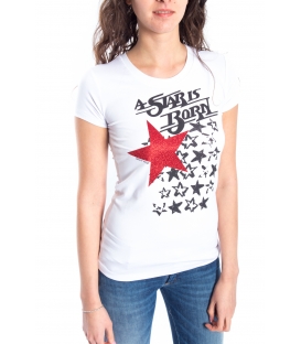 DENNY ROSE T-shirt con stampa BIANCO 52DR62012