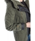 SLIDE OF LIFE Parka in eco-leather with zip and buttons art. PKA02