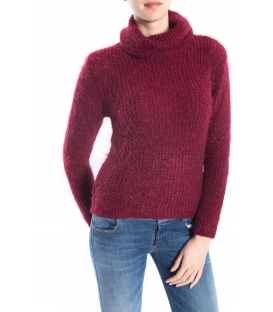 SLIDE OF LIFE Elastic pullover with neck BORDEAUX art. ELA06