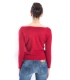 SLIDE OF LIFE Sweater with wide neck RED art. ELA11