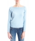 SLIDE OF LIFE Sweater with wide neck LIGHT BLUE art. ELA12