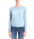 SLIDE OF LIFE Maglia con scollo a barchetta AZZURRO art. ELA12