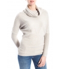 SLIDE OF LIFE Sweater wih neck BEIGE art. ELA13