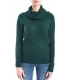 SLIDE OF LIFE Sweater with neck GREEN art. ELA15