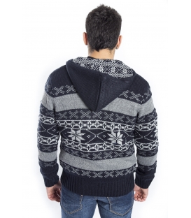 BAKER'S Maglione con cappuccio NAVY Art. D5839