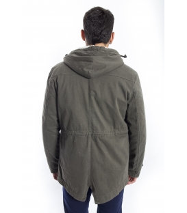 WILFED Parka with hood and zip GREEN G1531