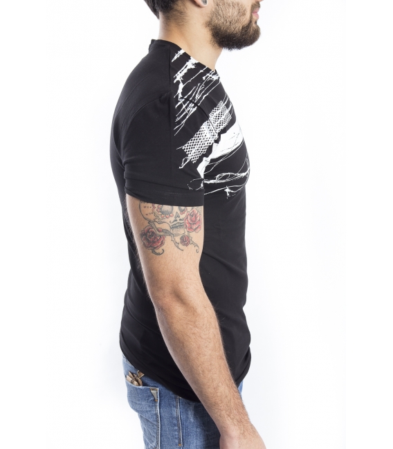 ANTONY MORATO T-shirt MAN with print BLACK MMKS00780