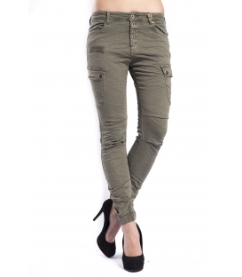 Jeans frau combact boyfriend with pockets GREEN CY516-4