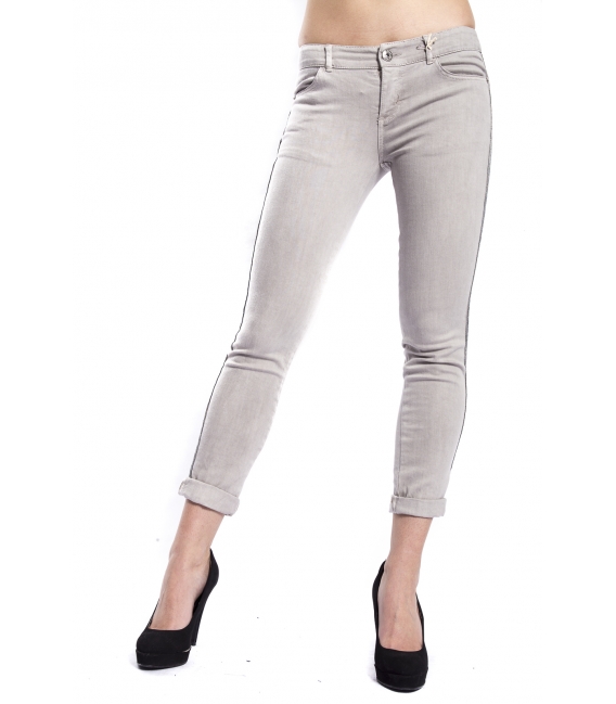 MARYLEY Jeans woman slim fit push-up GRIGIO Art. B690/T08