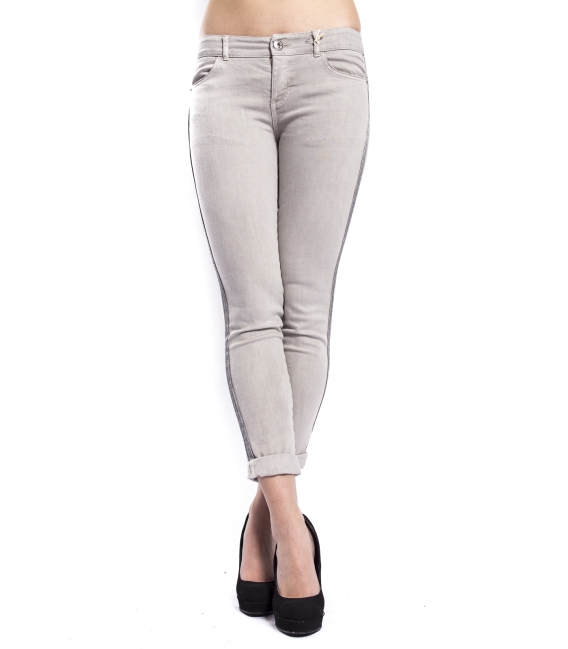 MARYLEY Jeans woman slim fit push-up GRIGIO Art. B690/T08